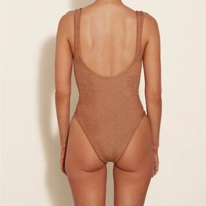 Hunza G Domino One Piece Swimsuit - Cocoa